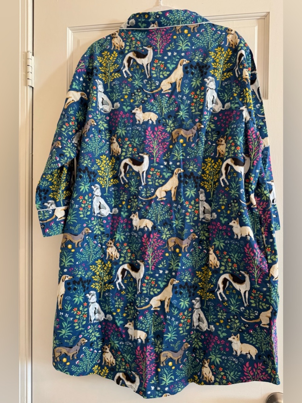 Printfresh Must Love Dogs Indigo Blue Sleep Shirt Organic Cotton - Picture 2 of 11